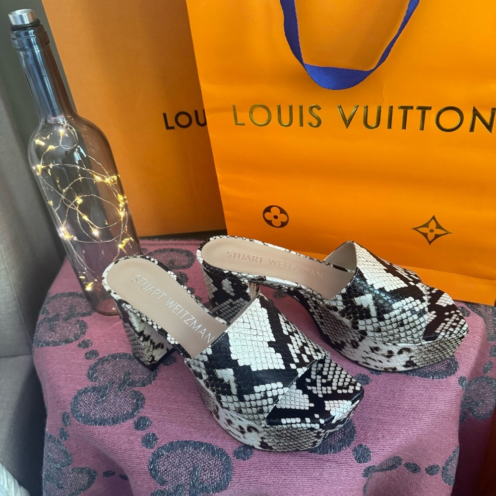 Stuart Weitzman "Squarehigh" Platform Mule 💕BNWT💕 - Picture 3 of 10